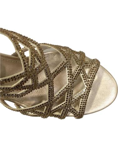 Sandalias CALZADOMANIA  de Mujer SANDALIA TIRAS CON BRILLO  ORO