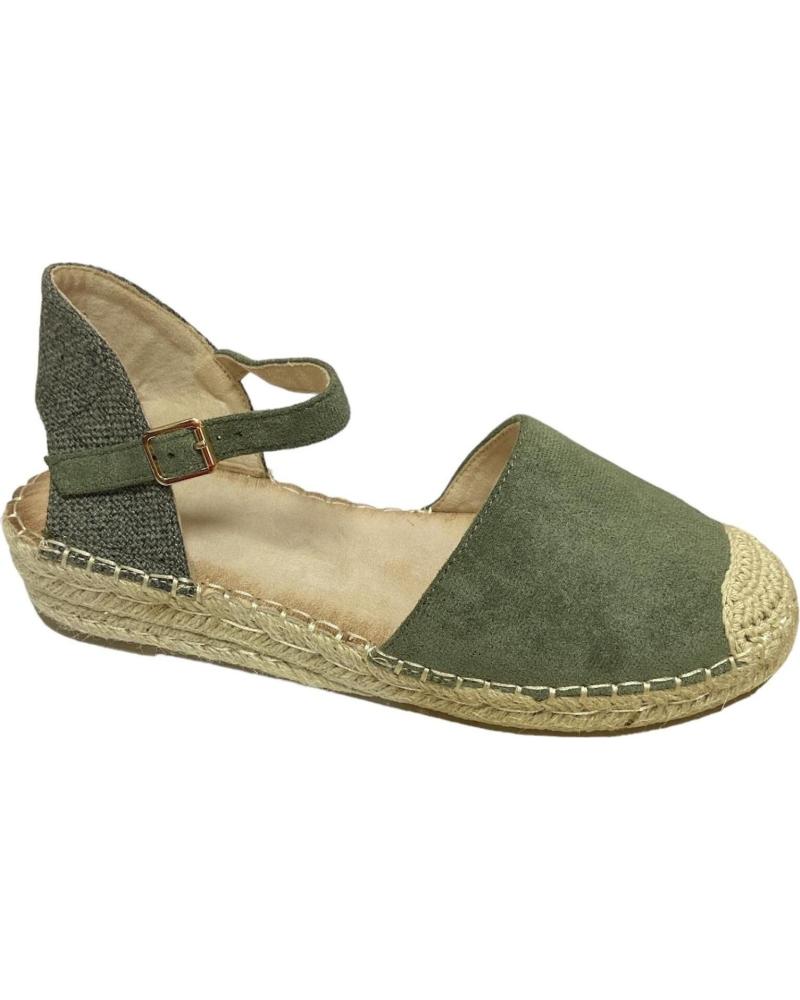 Sandalias CALZADOMANIA  de Mujer SANDALIA PLANA SERRAJE  VERDE