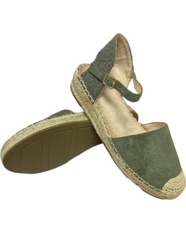 Sandalias CALZADOMANIA  de Mujer SANDALIA PLANA SERRAJE  VERDE