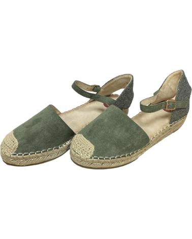 Sandalias CALZADOMANIA  de Mujer SANDALIA PLANA SERRAJE  VERDE