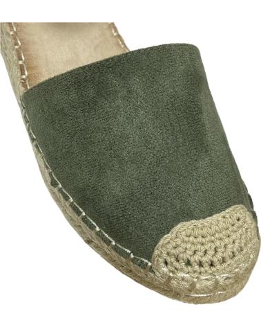 Sandalias CALZADOMANIA  de Mujer SANDALIA PLANA SERRAJE  VERDE