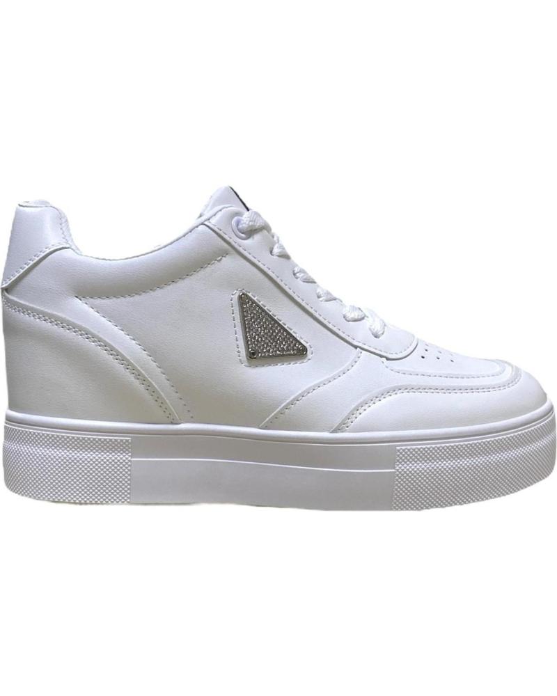 Zapatillas deporte CALZADOMANIA de Mujer DEPORTIVA CUNA INTERIOR BRILLO BLANCO Zapatillas deporte CALZADOMANIA de Mujer DEPORTIVA CUNA INTERIOR BRILLO BLANCO