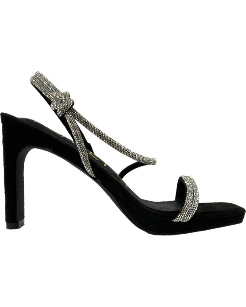 Sandalias CALZADOMANIA  de Mujer SANDALIA PLATAFORMA TIRAS STRA  NEGRO