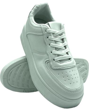 Zapatillas deporte CALZADOMANIA  de Mujer BAMBA NAPA CLASIC  BLANCO