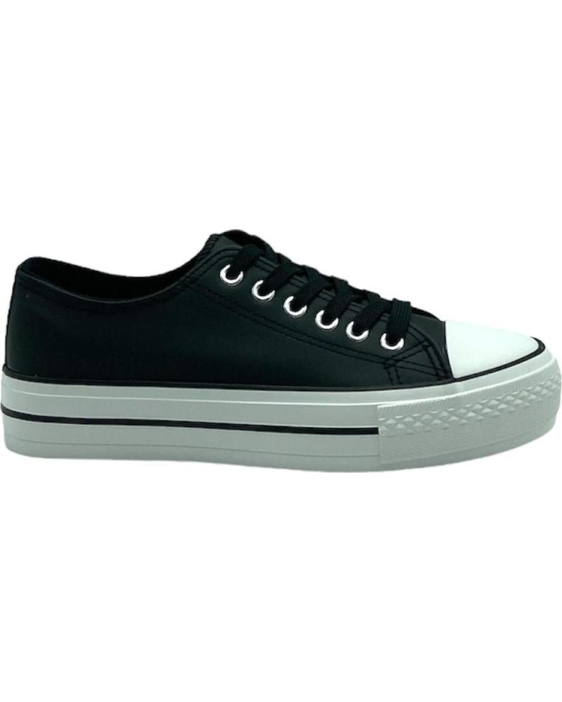 Zapatillas deporte CALZADOMANIA  de Mujer BAMBA NAPA  NEGRO