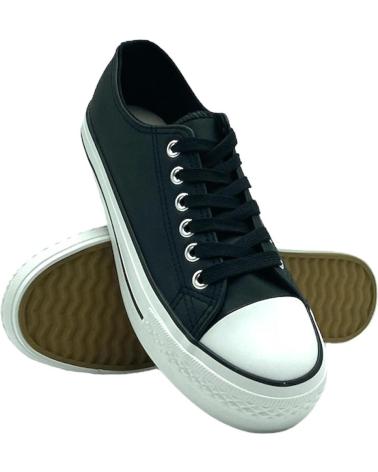Zapatillas deporte CALZADOMANIA  de Mujer BAMBA NAPA  NEGRO