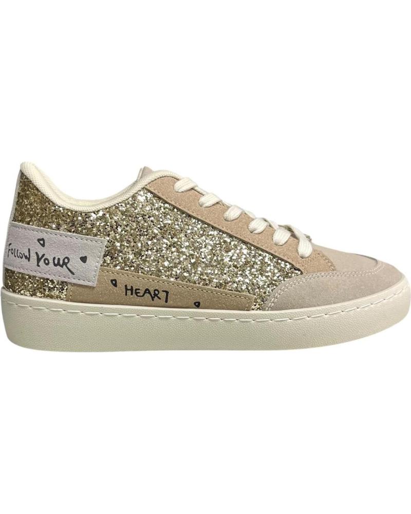 Zapatillas deporte CALZADOMANIA  de Mujer BAMBA NEW GOLD  ORO