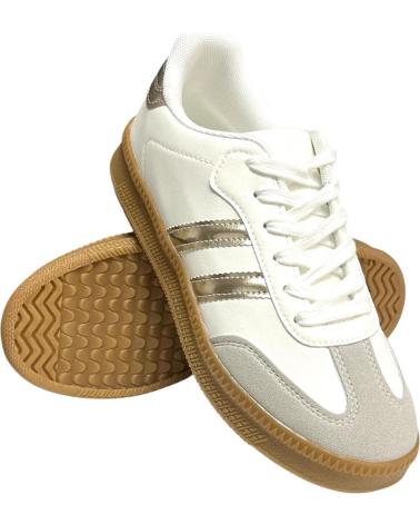 Deportivas de Mujer CALZADOMANIA DEPORTIVA DOBLE SUELA COMBINADA ORO