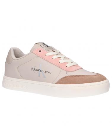 Zapatillas deporte pour Femme CALVIN KLEIN YW0YW00774 0F5 EGGS HELL-CAMEL-PINK BLUSH-SILVER