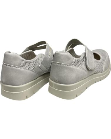 Zapatos CALZADOMANIA  de Mujer MOCASIN CONFOR LONA CON VELCR0  PLATA