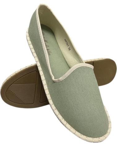 Bailarinas CALZADOMANIA  de Mujer MOCASIN PLANO RIBETE SLIPPERS  VERDE