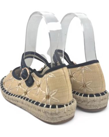 Woman Mocasines TIMBOS MERCEDES ESPARTO DE MUJER 131156  NEGRO