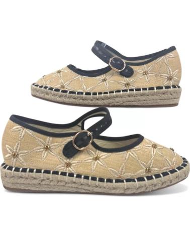 Woman Mocasines TIMBOS MERCEDES ESPARTO DE MUJER 131156  NEGRO