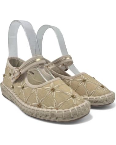 Woman Mocasines TIMBOS MERCEDES ESPARTO DE MUJER ORO 131155  AMARILLO