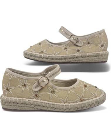 Woman Mocasines TIMBOS MERCEDES ESPARTO DE MUJER ORO 131155  AMARILLO