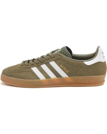 Man Zapatillas deporte ADIDAS GAZELLE INDOOR JQ0174 OLIVE STRATA - CLOUD WHITE - GOLD META  SAGE GREEN