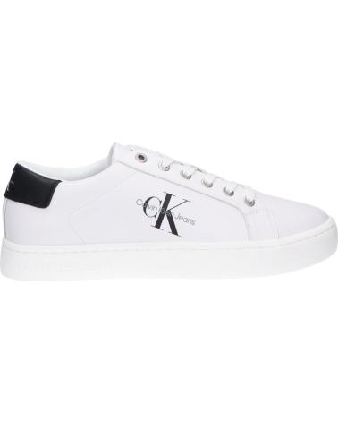 Deportivas de Hombre CALVIN KLEIN YM0YM00491YAF CLASSIC CUPSOLE BLANCO BRILLANTE - YAF