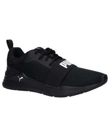 Sapatilhas de Mulher e Menina e Menino PUMA 373015 WIRED RUN 01 BLACK