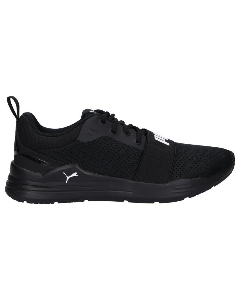 Sapatilhas de Mulher e Menina e Menino PUMA 373015 WIRED RUN 01 BLACK