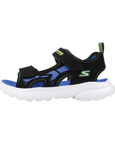 SKECHERS SANDALIAS NINO MODELO 406513L COLOR NEGRO BBLM