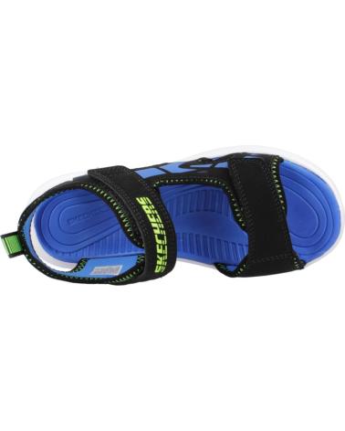 SKECHERS SANDALIAS NINO MODELO 406513L COLOR NEGRO BBLM