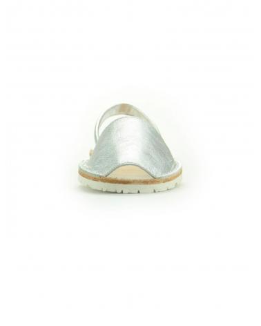 SANDÁLIAS IBICENCAS DAR2 PRATEADAS COM SOLA BRANCA PLATA