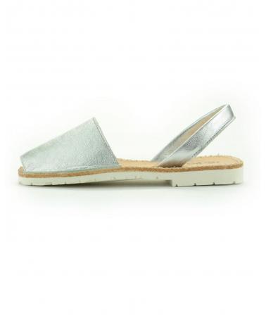 SANDÁLIAS IBICENCAS DAR2 PRATEADAS COM SOLA BRANCA PLATA