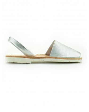 SANDÁLIAS IBICENCAS DAR2 PRATEADAS COM SOLA BRANCA PLATA