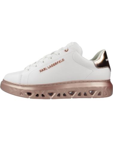 Zapatillas deporte KARL LAGERFELD  de Mujer ZAPATILLAS MUJER MODELO KAPRI KITE LO LACE LTHR COLOR BLANCO  01P WHITE