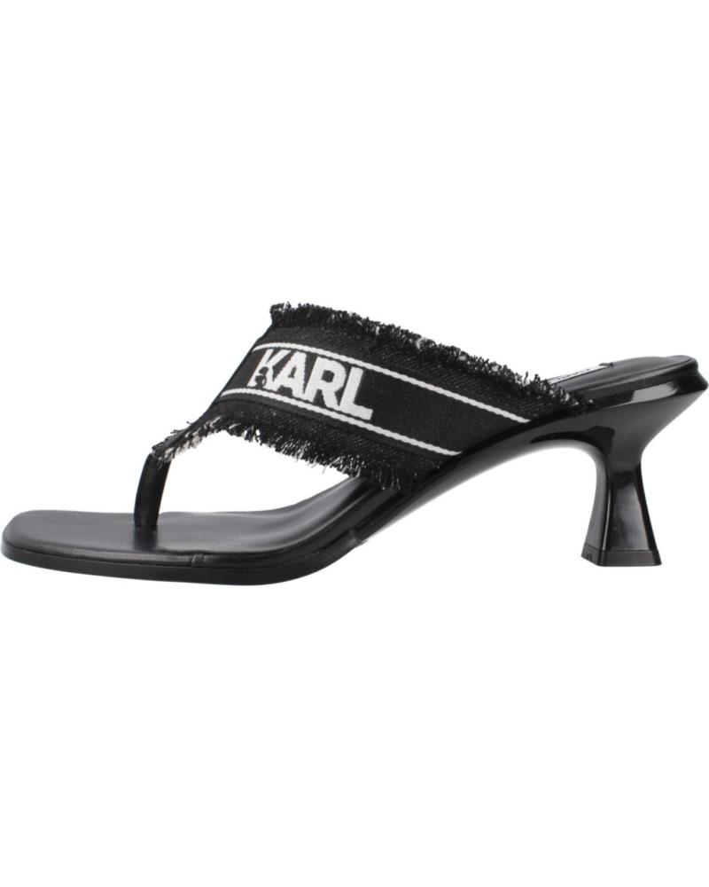 Sandalias KARL LAGERFELD  de Mujer SANDALIAS MUJER MODELO PANACHE II BORDER SLIDE COLOR NEGRO D  D00 BLACK