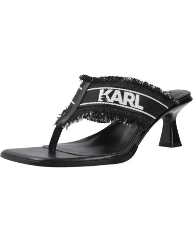Sandalias KARL LAGERFELD  de Mujer SANDALIAS MUJER MODELO PANACHE II BORDER SLIDE COLOR NEGRO D  D00 BLACK