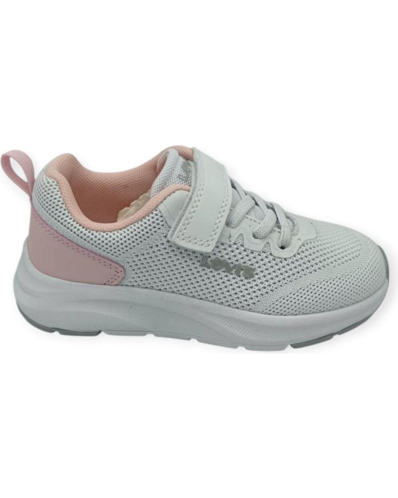 Sapatilhas LEVIS  de Menina ZAPATILLA VELCRO  BLANCO
