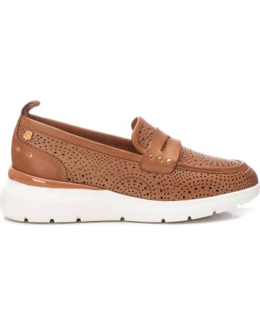 Mocassins CARMELA  pour Femme MOCASIN DE MUJER EN PIEL CON DISENO EN PICADOS CON PLANTILL  CAMEL