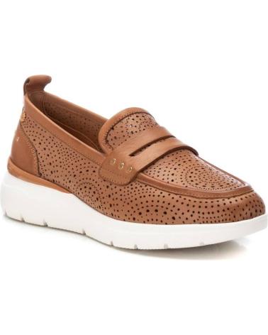 Mocassins CARMELA  pour Femme MOCASIN DE MUJER EN PIEL CON DISENO EN PICADOS CON PLANTILL  CAMEL