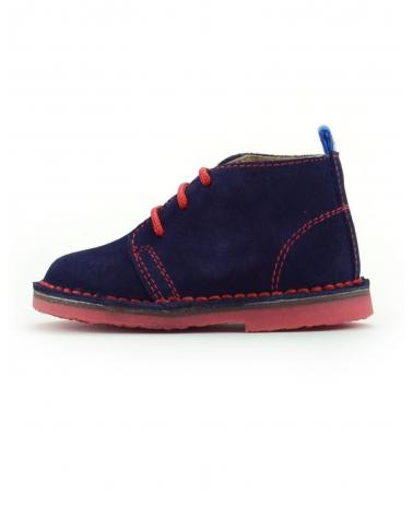 Botines DAR2  de Niño PISAMIERDAS CORDON ROJO ANT AZUL  AZUL