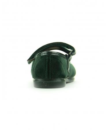girl Flat shoes VICTORIA MERCEDES VELCRO TERCIOPELO  VERDE