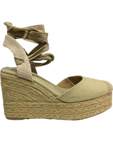 Sandalias CALZADOMANIA  de Mujer CUNA PLATAFORMA YUTE  CAMEL