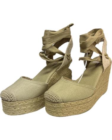 Sandalias CALZADOMANIA  de Mujer CUNA PLATAFORMA YUTE  CAMEL