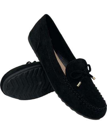 Mocasines CALZADOMANIA  de Mujer MOCASIN SERRAJE  NEGRO