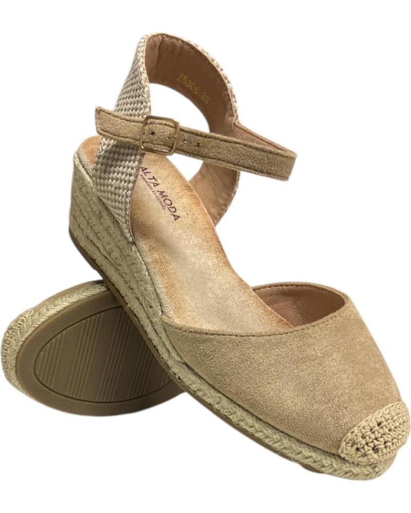 Sandalias De Mujer CALZADOMANIA SANDALIA ESPARTO CUERDAS CAMEL