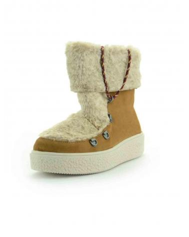 Botas De Mujer VICTORIA BOTA 3-4 PELO ANTE CAMEL  BEIGE