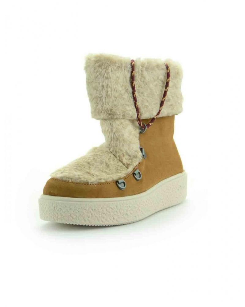 Botas De Mujer VICTORIA BOTA 3-4 PELO ANTE CAMEL  BEIGE