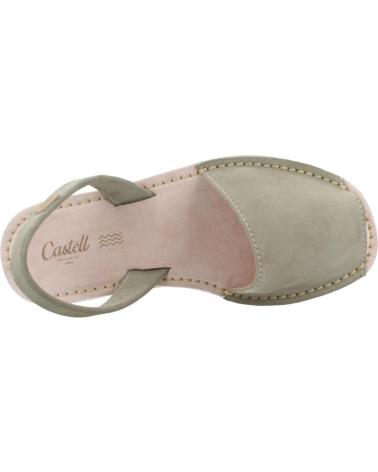 CASTELL SANDALIAS MUJER MODELO 1097C COLOR VERDE SALVIA
