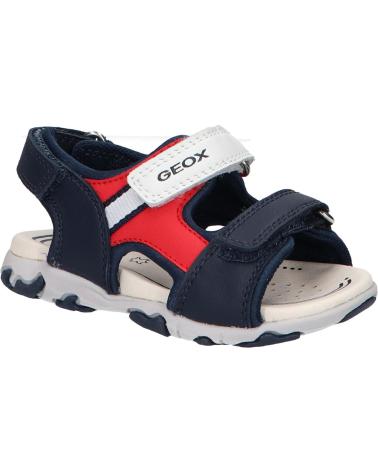 Sandalen GEOX  für Junge B4559A 08515 B SANDAL FLAFFEE NAVY-RED  C0735