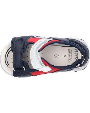 Sandalen GEOX  für Junge B4559A 08515 B SANDAL FLAFFEE NAVY-RED  C0735