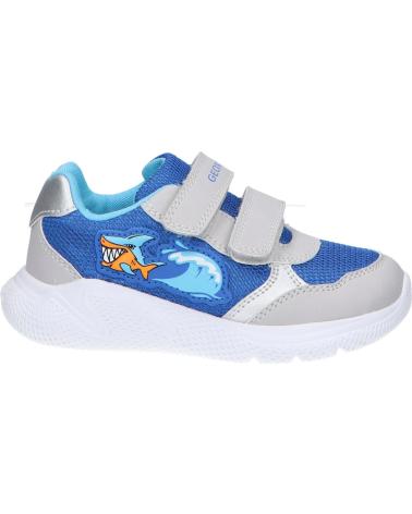 boy Trainers GEOX B454UA 01454 B SPRINTYE  CK41L ROYAL-LT GREY