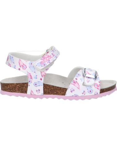 Sandálias GEOX  de Menina J028MC 000QD J ADRIEL C1030 WHITE-LAVENDER  BLANCO
