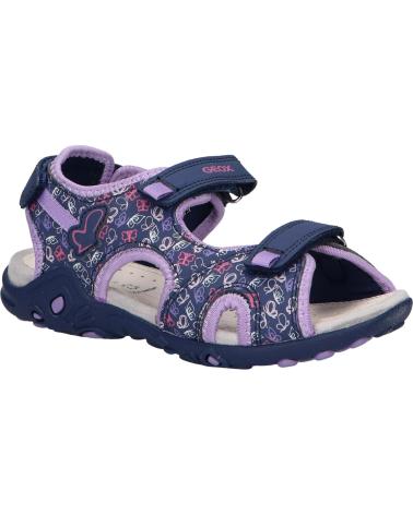 Sandálias GEOX  de Menina J35GRD 0CE15 J SANDAL WHINBERRY G CF48E NAVY-DK LILAC  AZUL