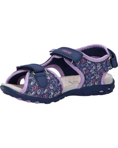 Sandálias GEOX  de Menina J35GRD 0CE15 J SANDAL WHINBERRY G CF48E NAVY-DK LILAC  AZUL