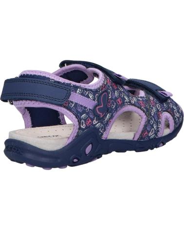 Sandálias GEOX  de Menina J35GRD 0CE15 J SANDAL WHINBERRY G CF48E NAVY-DK LILAC  AZUL